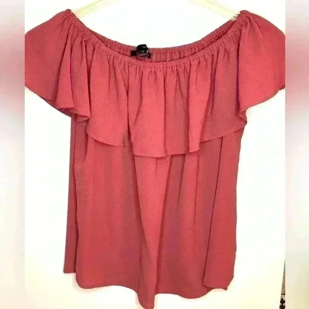 Harve Benard Womens off the shoulder top Size Medium - Picture 3 of 5